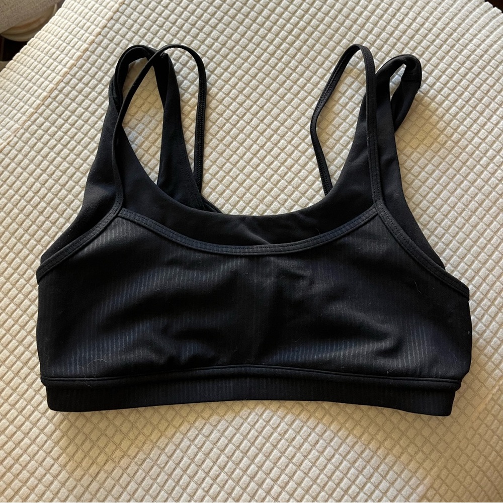 lululemon layered Black Sports Bra